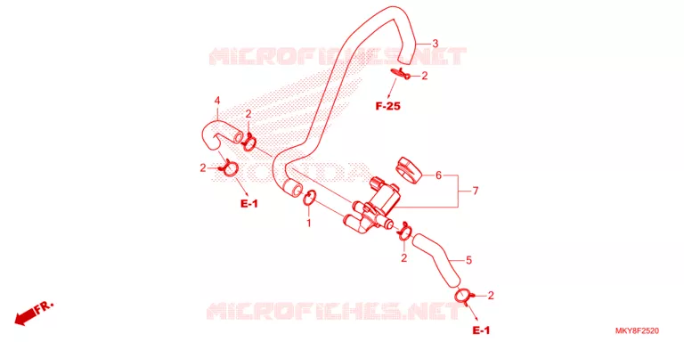 COMMANDE INJECTION D'AIR SOUPAPE Honda MOTO 650 CBR 2023  CBR650RAP