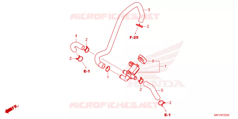 COMMANDE INJECTION D'AIR SOUPAPE Honda MOTO 650 CBR 2023  CBR650RAP