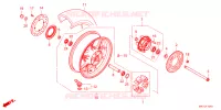 ROUE ARRIERE pour Honda CBR 650 R E-CLUTCH de 2024