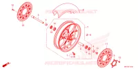 ROUE AVANT pour Honda CBR 650 R E-CLUTCH de 2024