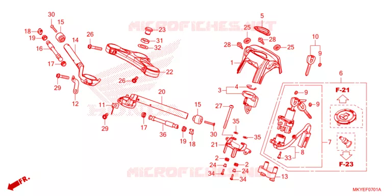 GUIDON Honda MOTO 650 CBR 2024  CBR650RACR