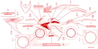 AUTOCOLLANTS pour Honda CBR 650 R de 2023