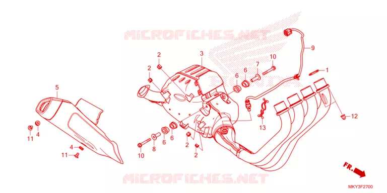 SILENCIEUX D'ECHAPPEMENT Honda MOTO 650 CB 2023  CB650RAP