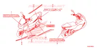 AUTOCOLLANTS pour Honda PCX 125 de 2016