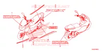 AUTOCOLLANTS pour Honda PCX 125 de 2017