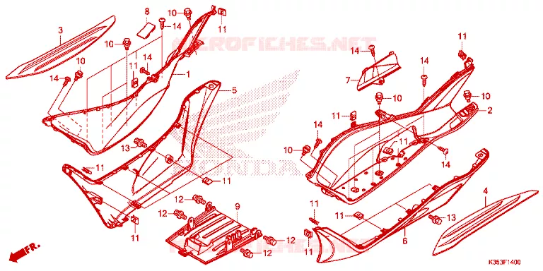 MARCHE PIEDS Honda SCOOTER 125 PCX 2017  WW125H