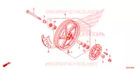 ROUE AVANT pour Honda PCX 125 de 2018
