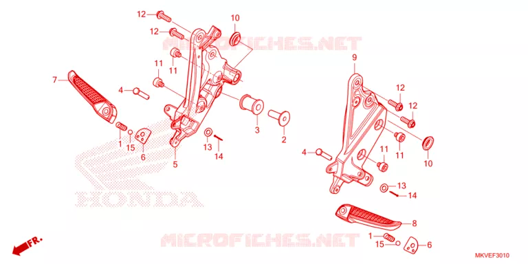 REPOSE PIED Honda SCOOTER 750 FORZA 2025  NSS750S