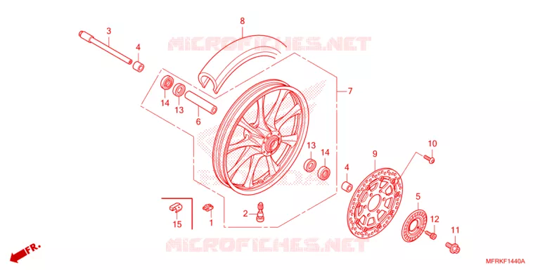 ROUE AVANT Honda MOTO 1300 VT 2025  VT1300CXAS
