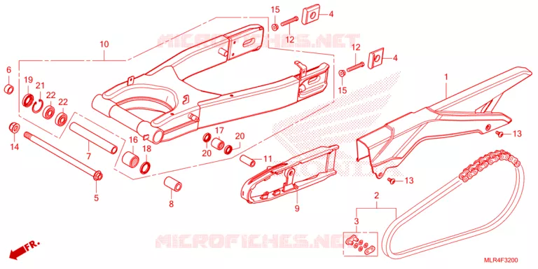BRAS OSCILLANT Honda MOTO 500 CBR 2025  CBR500RAS