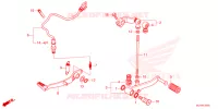 PEDALE pour Honda CBR 500 R de 2025