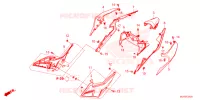 COUVERCLES LATERAUX   ARRIERES pour Honda CBR 500 R de 2025
