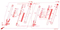 FOURCHE pour Honda CBR 500 R de 2025