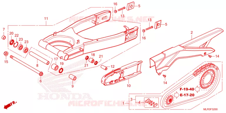 BRAS OSCILLANT Honda MOTO 500 CBR 2025  CBR500RAS