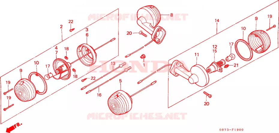 CLIGNOTANT(1) Honda MOTO 90 CUB 1982  C90ZC