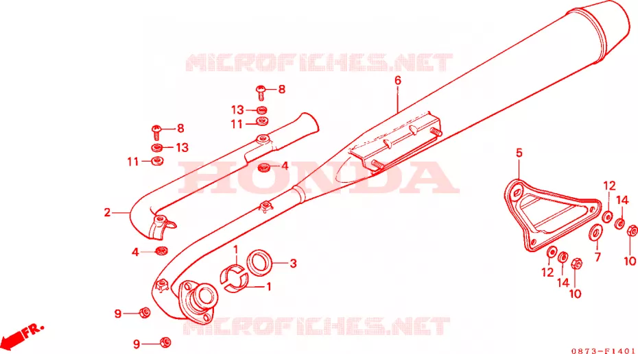 SILENCIEUX D'ECHAPPEMENT(2) Honda MOTO 70 CUB 1977  C70Z2