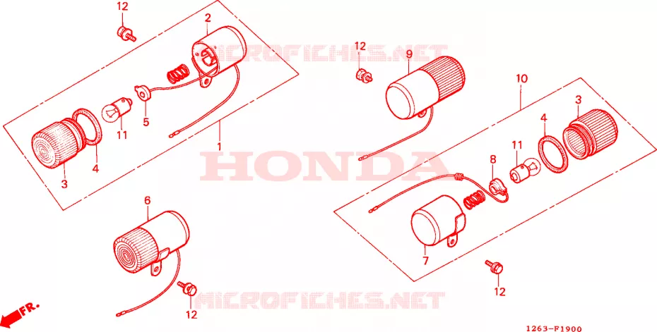 CLIGNOTANT Honda MOTO 70 DAX 1989  ST70K