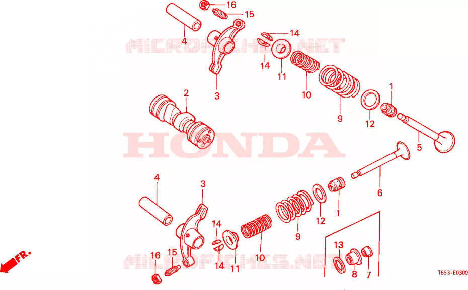 ARBRE A CAMES - SOUPAPE Honda MOTO 50 MONKEY 1982  Z50JC_M