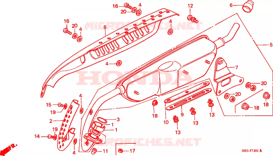 SILENCIEUX D'ECHAPPEMENT Honda MOTO 50 MONKEY 1981  Z50GZ_M