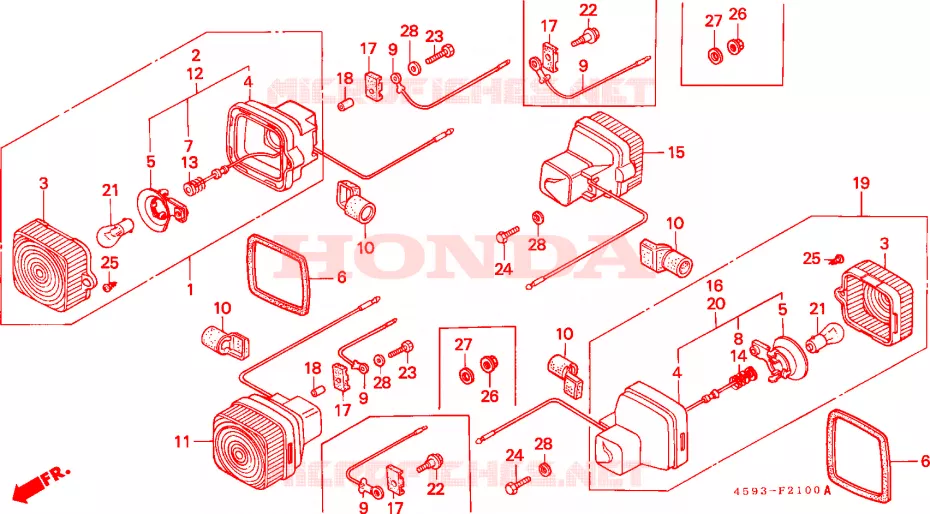 CLIGNOTANT(1) Honda MOTO 110 CT 1994  CT110P