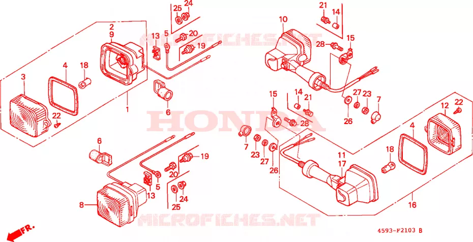 CLIGNOTANT(4) Honda MOTO 110 CT 1990  CT110G