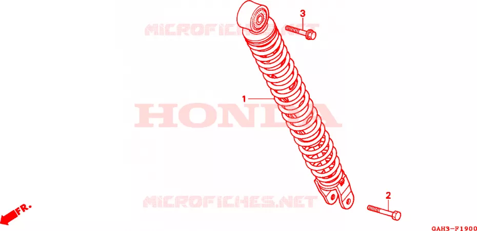AMORTISSEUR ARRIERE Honda SCOOTER 50 DIO 2000  SK50MY