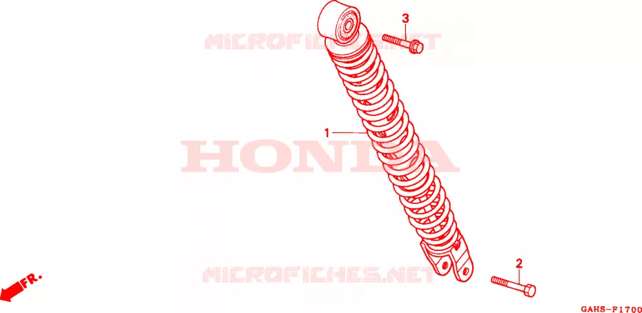 AMORTISSEUR ARRIERE Honda SCOOTER 50 DIO 1993  SK50MP