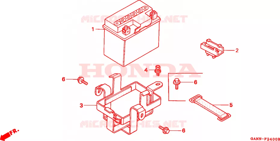 BATTERIE Honda MOTO 50 DAX 1996  ST50T