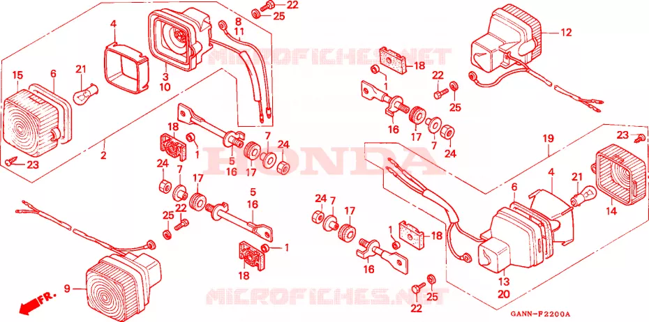 CLIGNOTANT Honda MOTO 50 DAX 1996  ST50T