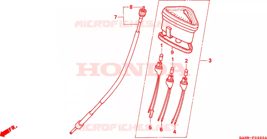 COMPTEUR DE VITESSE Honda MOTO 70 DAX 1993  ST70N
