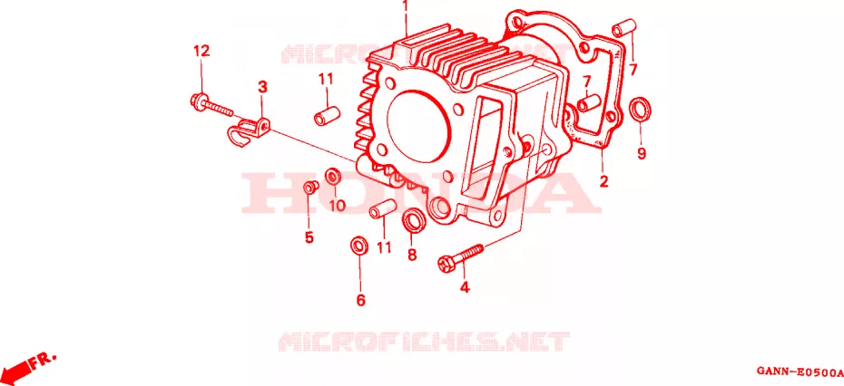 CYLINDRE Honda MOTO 70 DAX 1994  ST70R