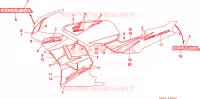 RAYURE/MARQUE(1) pour Honda NSR 75 de 1992