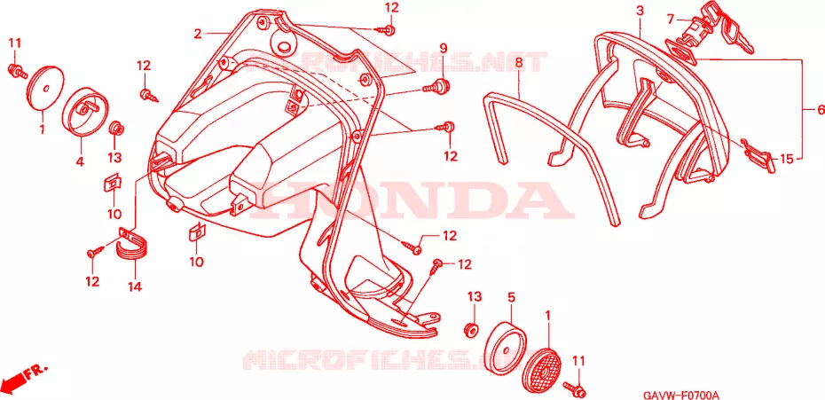 PROTEGE JAMBES Honda SCOOTER 50 BALI 1998  SJ50W