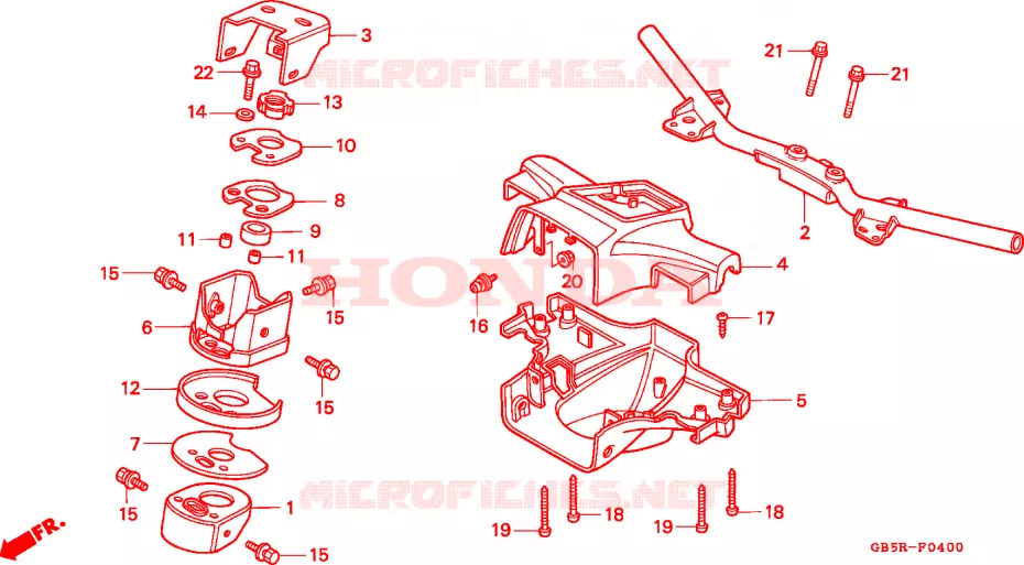 TUYAU DE GUIDON(1) Honda MOTO 70 C70 1994  C70CWR
