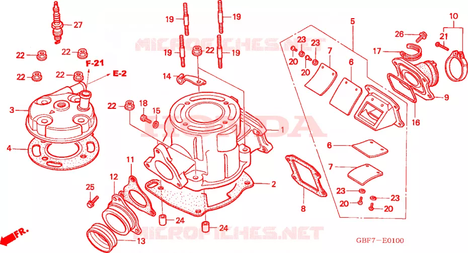 CULASSE  Honda MOTO 85 CR 2003  CR85RB3
