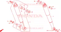 AMORTISSEUR ARRIERE pour Honda CUB 50 STANDARD, KM/H de 1994