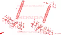 AMORTISSEUR AVANT pour Honda CUB 50 STANDARD, KM/H de 1994