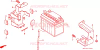 BATTERIE pour Honda CUB 50 STANDARD, KM/H de 1994