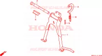BEQUILLE pour Honda CUB 50 STANDARD, KM/H de 1994