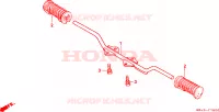 REPOSE PIED pour Honda CUB 50 STANDARD, KM/H de 1994