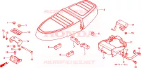 SELLE pour Honda CUB 50 STANDARD, KM/H de 1994