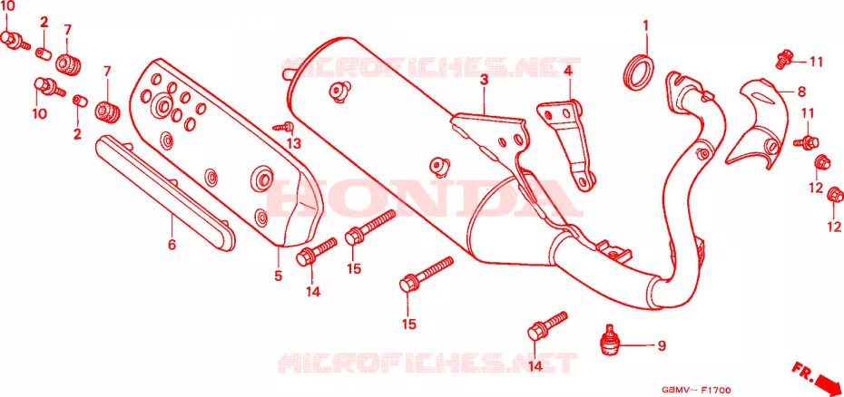 SILENCIEUX D'ECHAPPEMENT Honda SCOOTER 50 SFX 1998  SFX50W