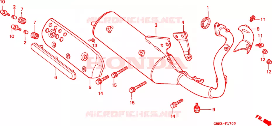 SILENCIEUX D'ECHAPPEMENT Honda SCOOTER 50 SFX 1999  SFX50MMX