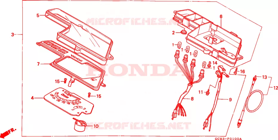 COMPTEUR Honda SCOOTER 80 LEAD 1992  NH80MSN