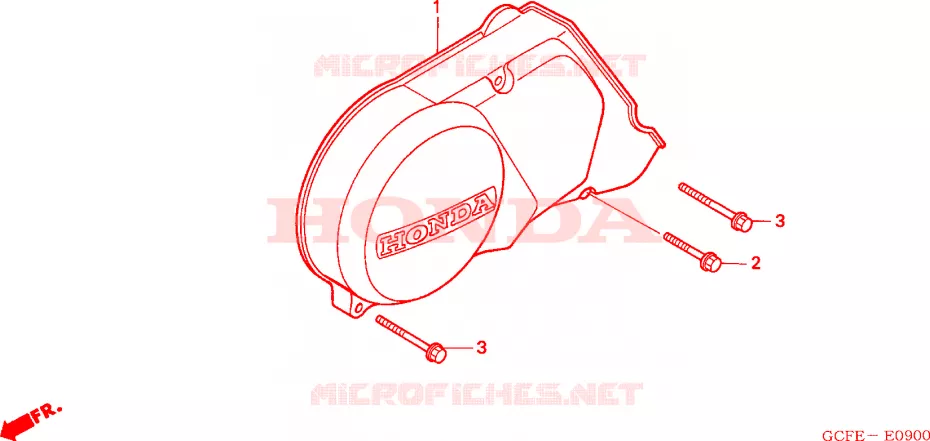 CARTER MOTEUR GAUCHE Honda MOTO 70 CRF 2007  CRF70F7