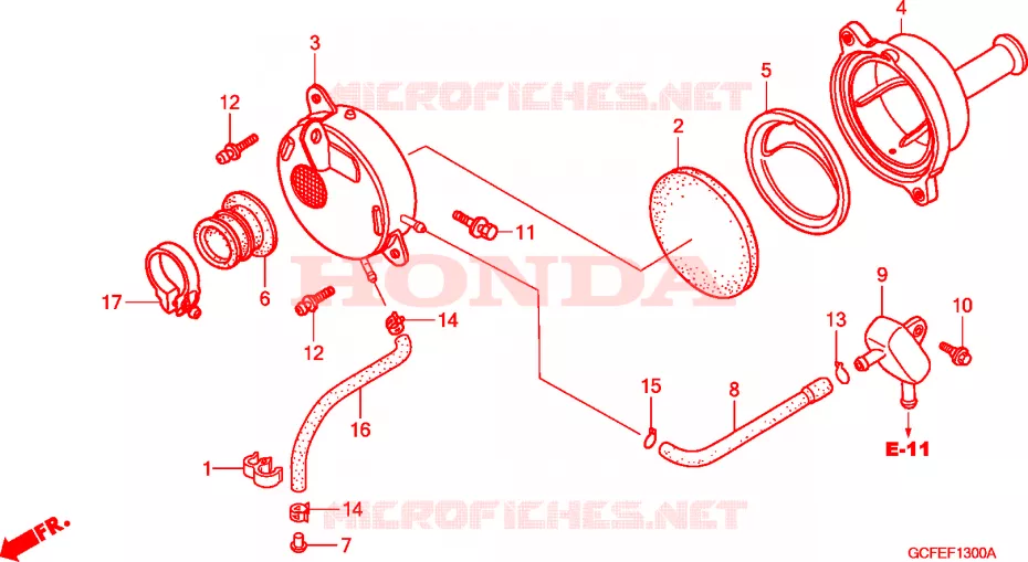 FILTRE A AIR Honda MOTO 70 CRF 2005  CRF70F5