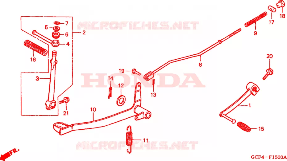 PEDALE Honda MOTO 70 XR 2001  XR70R1