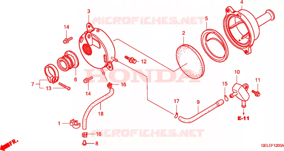 FILTRE A AIR Honda MOTO 50 CRF 2006  CRF50F6