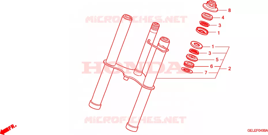 FOURCHE Honda MOTO 50 CRF 2007  CRF50F7