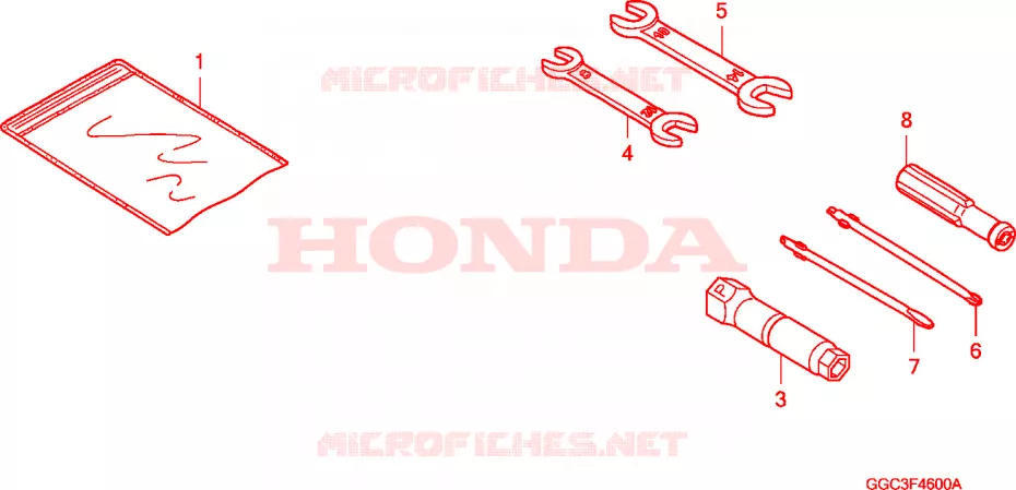 OUTIL Honda SCOOTER 110 SPACY 2010  SCR1101WHA